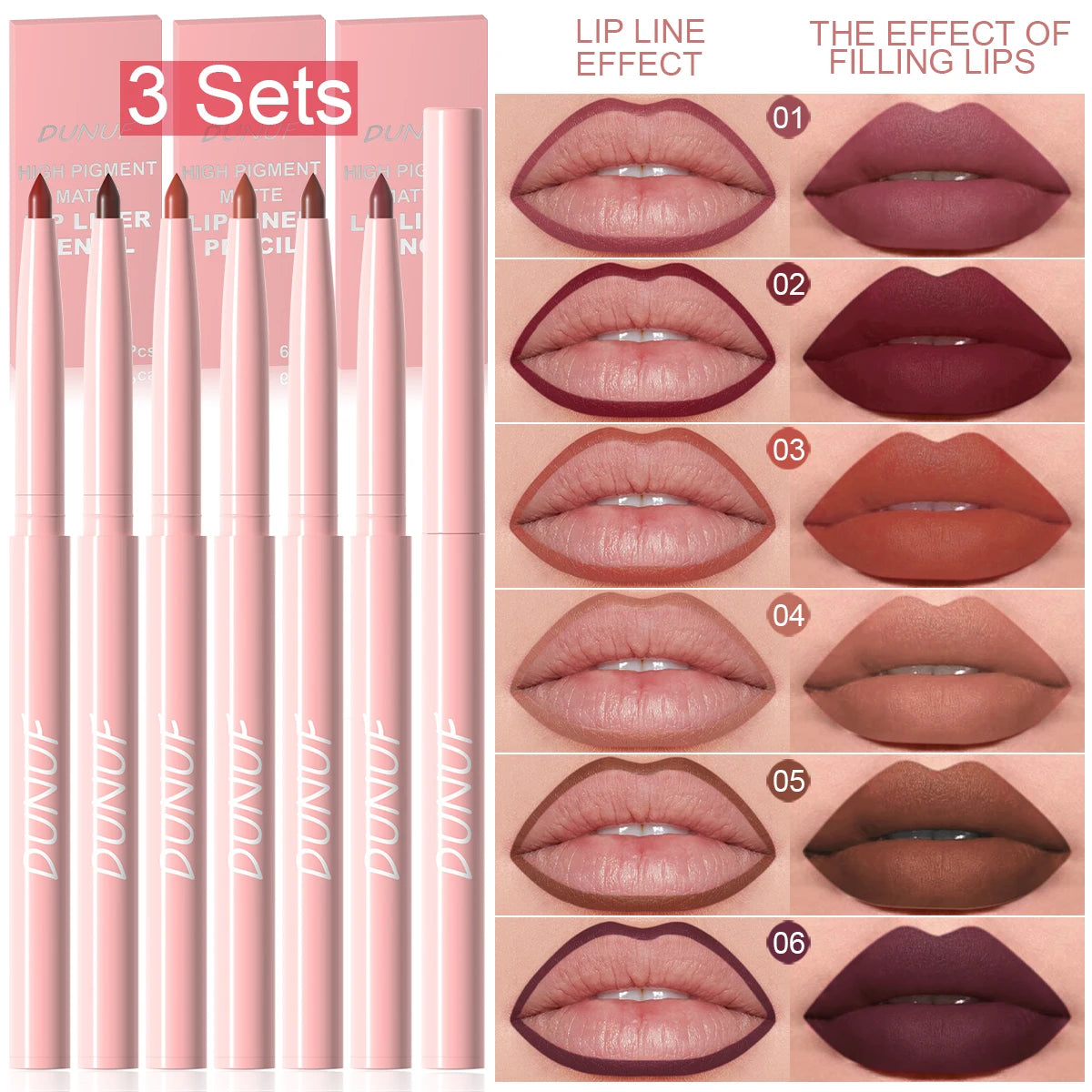 LipDefine  6-Piece Lip Liner Set