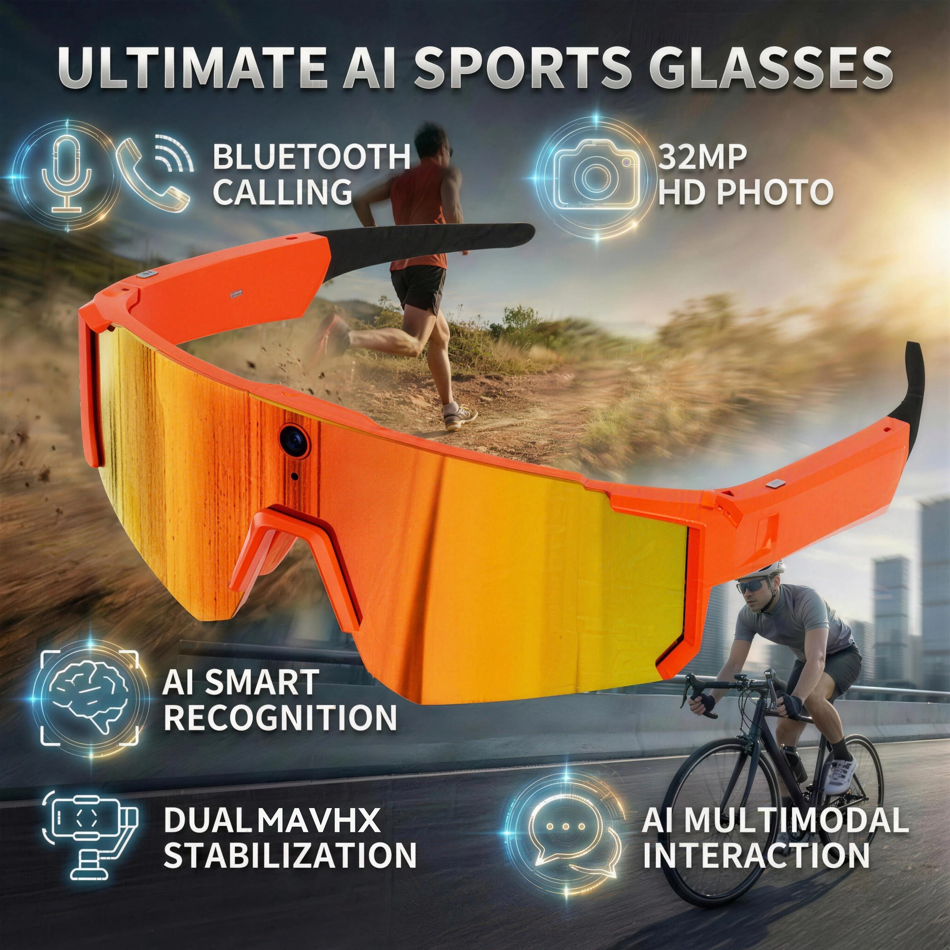 VisionCapture AI Smart Camera Glasses 2026