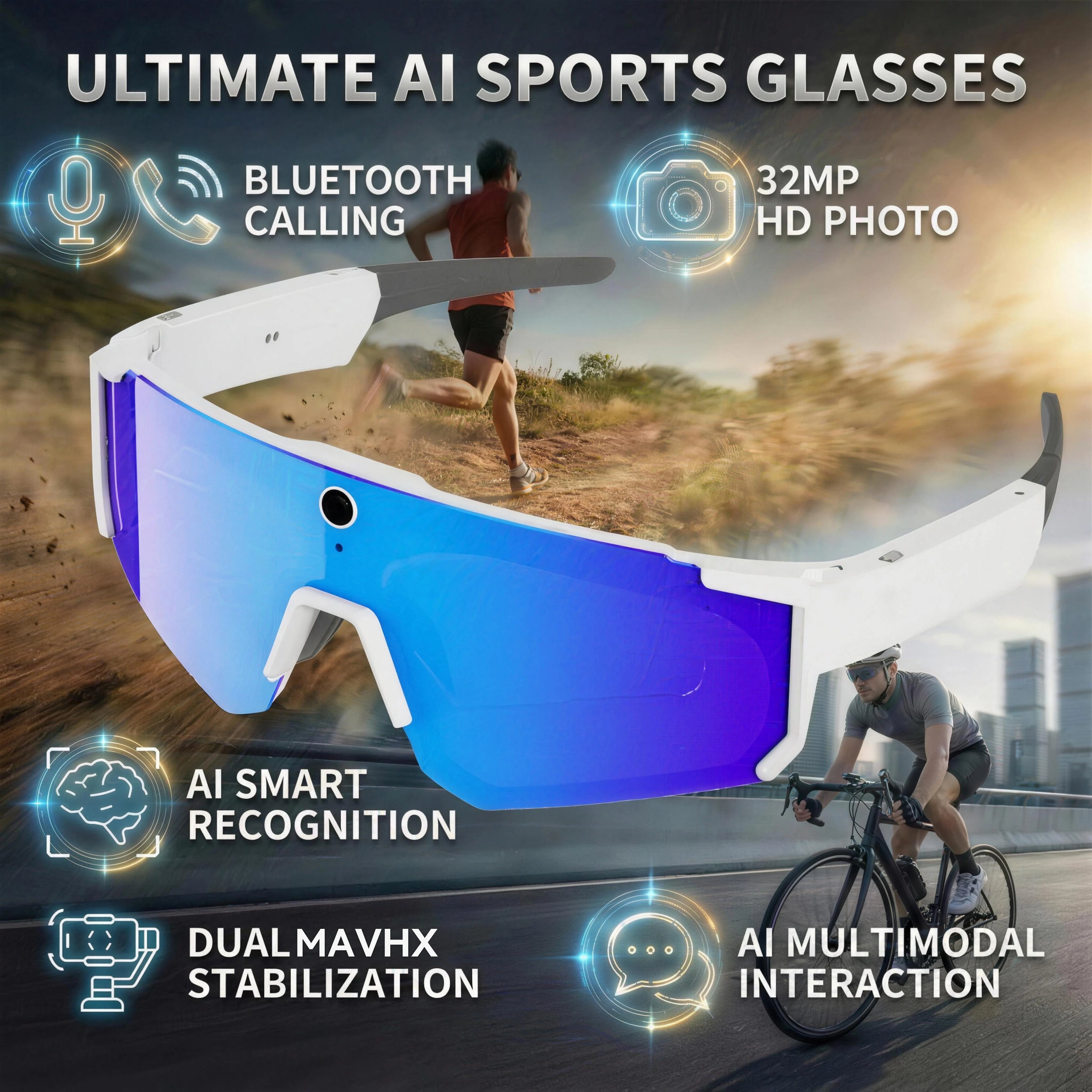VisionCapture AI Smart Camera Glasses 2026
