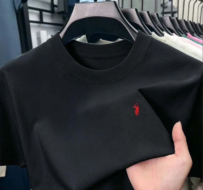 Men's Cotton Pony Print T-Shirt