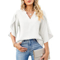Women's Chiffon V-Neck Blouse