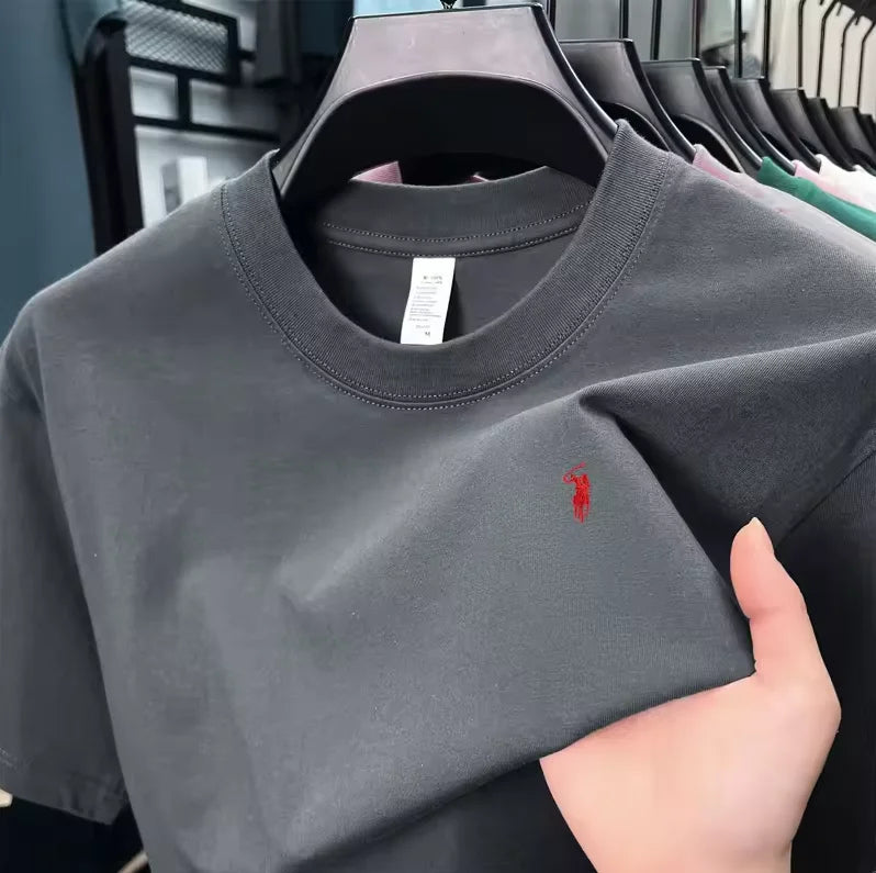 Men's Cotton Pony Print T-Shirt