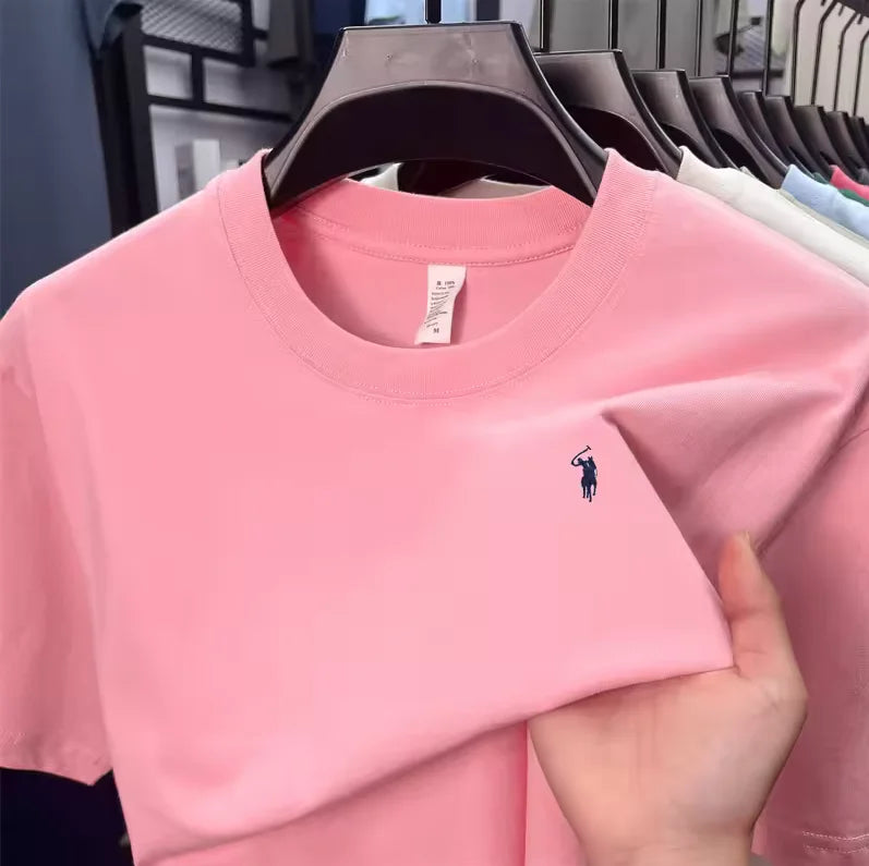 Men's Cotton Pony Print T-Shirt