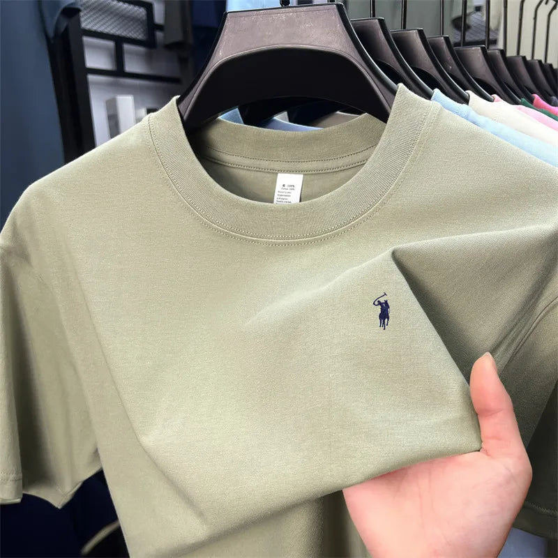 Men's Cotton Pony Print T-Shirt