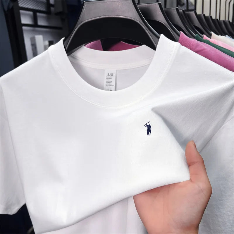 Men's Cotton Pony Print T-Shirt
