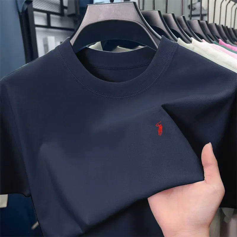 Men's Cotton Pony Print T-Shirt