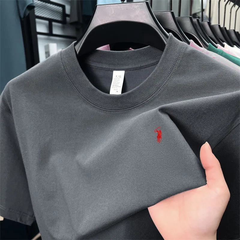 Men's Cotton Pony Print T-Shirt
