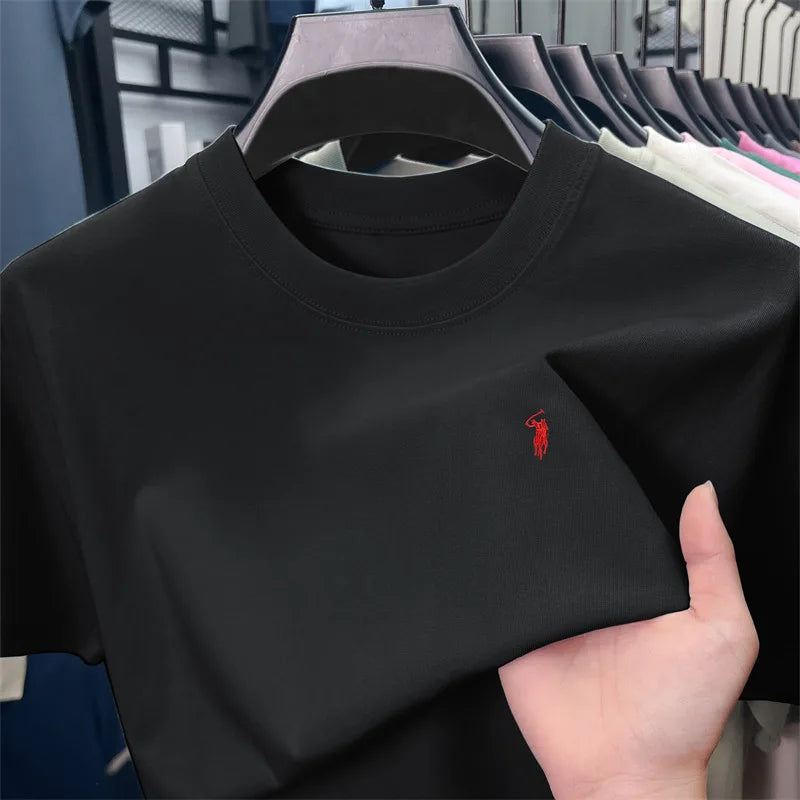 Men's Cotton Pony Print T-Shirt
