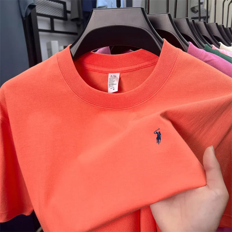 Men's Cotton Pony Print T-Shirt