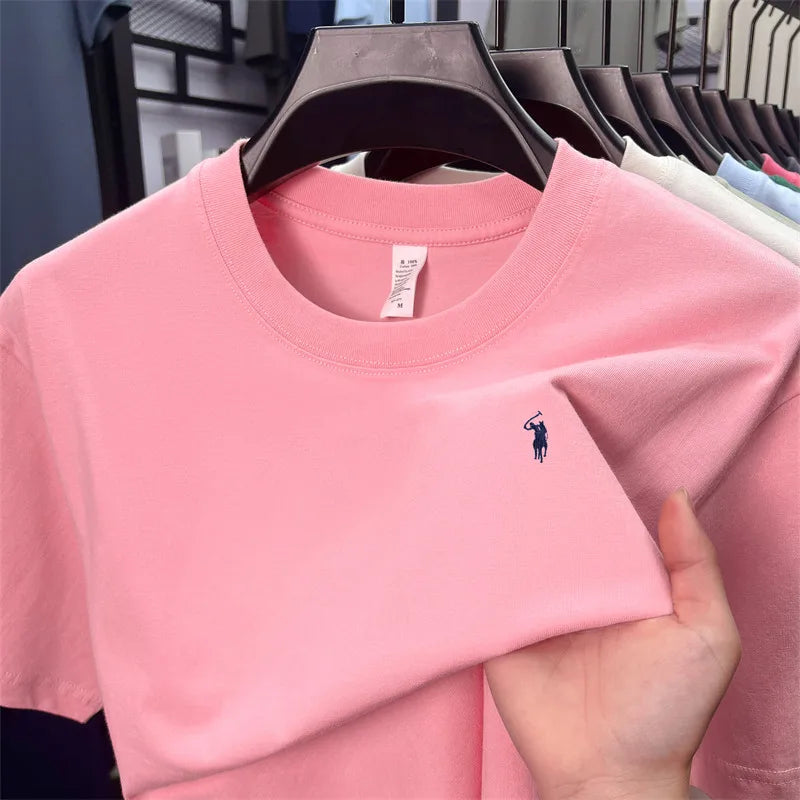 Men's Cotton Pony Print T-Shirt